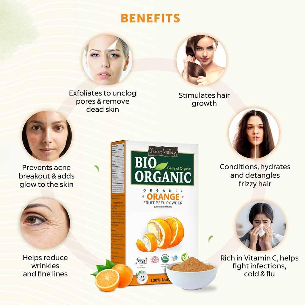 Bio Organic Orange Fruit Peel Powder 100g