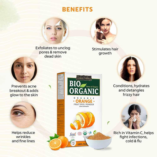 Bio Organic Orange Fruit Peel Powder 100g