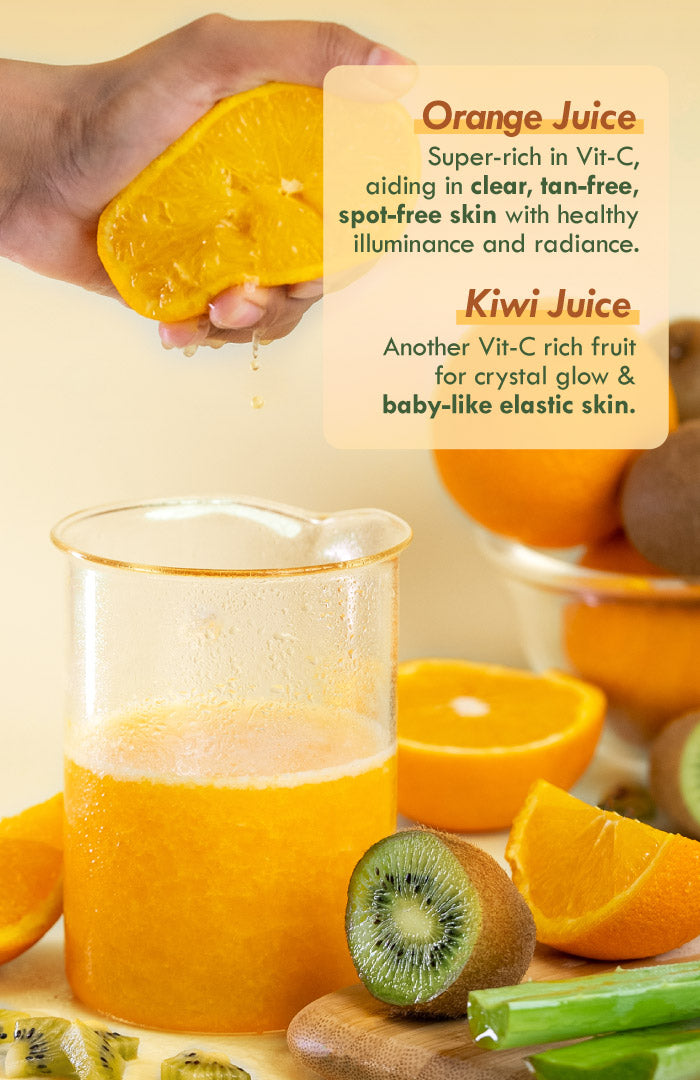 Fresh Orange Kiwi Vit-C Gel Face Pack 80g × 1