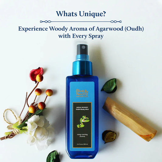 Niraa Woody Oudh Body Mist for Hydrating and Scenting the Skin 140g