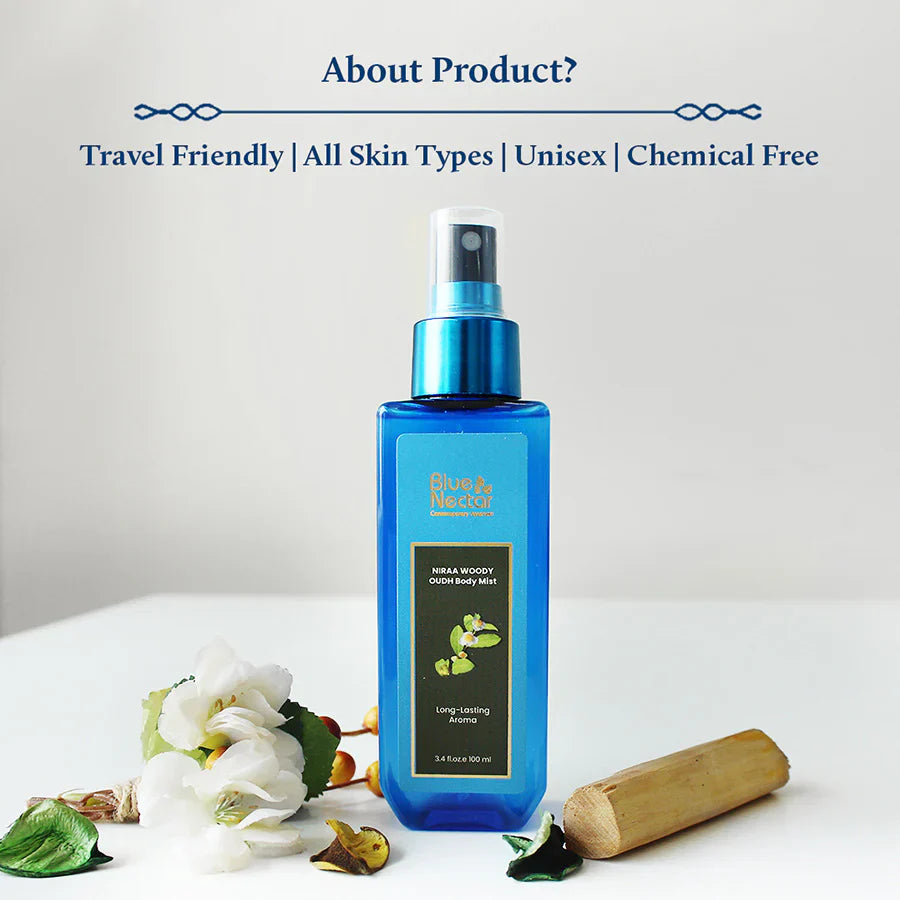 Niraa Woody Oudh Body Mist for Hydrating and Scenting the Skin 140g