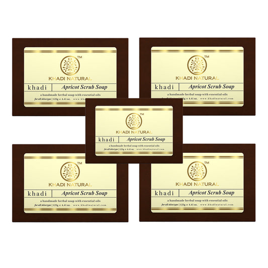 Apricot Scrub Soap Combo Pack Of 5 125gm Each