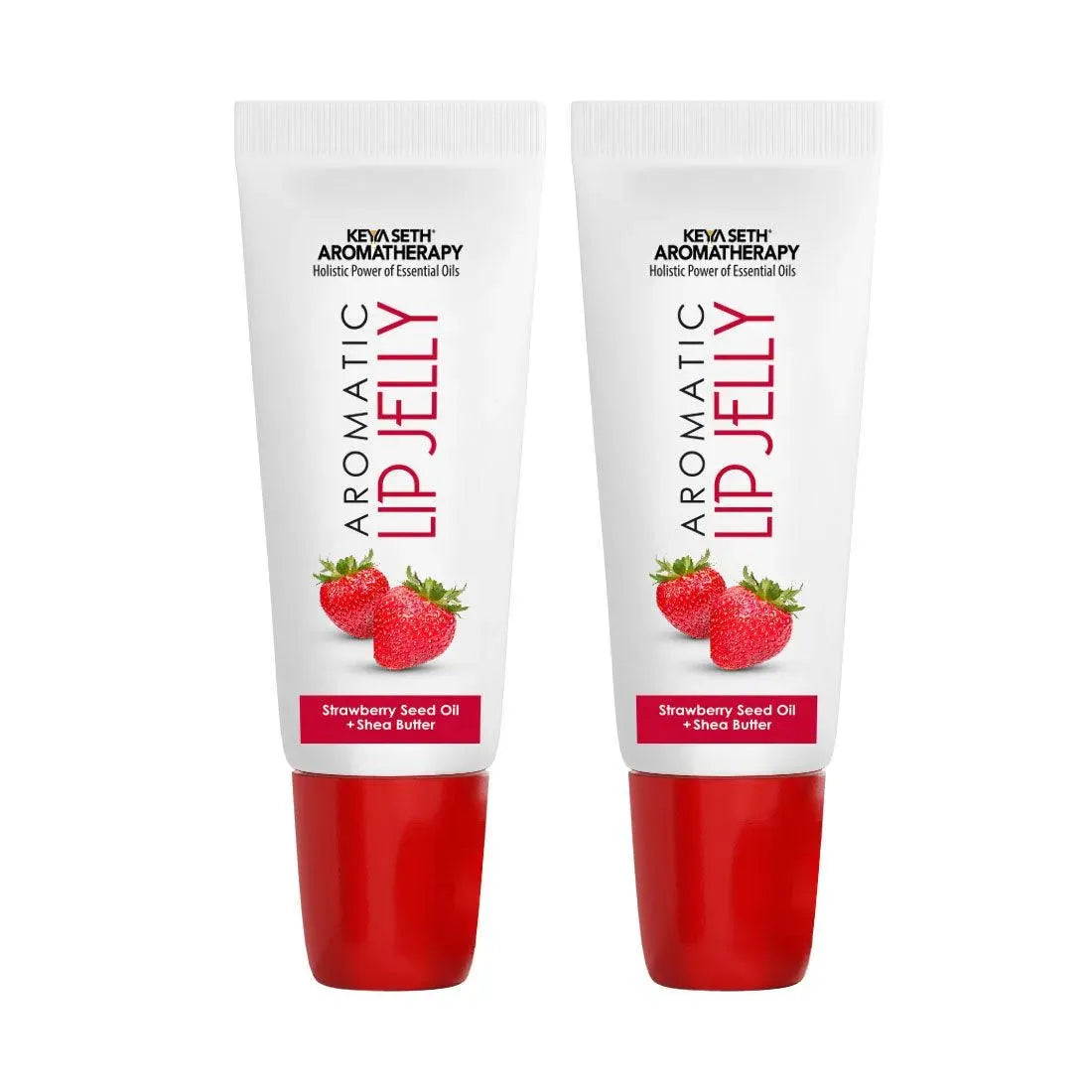 Aromatic Lip Jelly Strawbery, Enriched with Strawbery Seed Oil & Shea Butter, Tinted Lip Balm, Brightening and Moisturizing Dark Lips for Men and Women 10ml Pack of 1