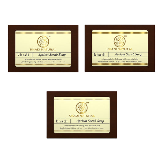 Apricot Scrub Soap Combo Pack Of 3 125gm Each