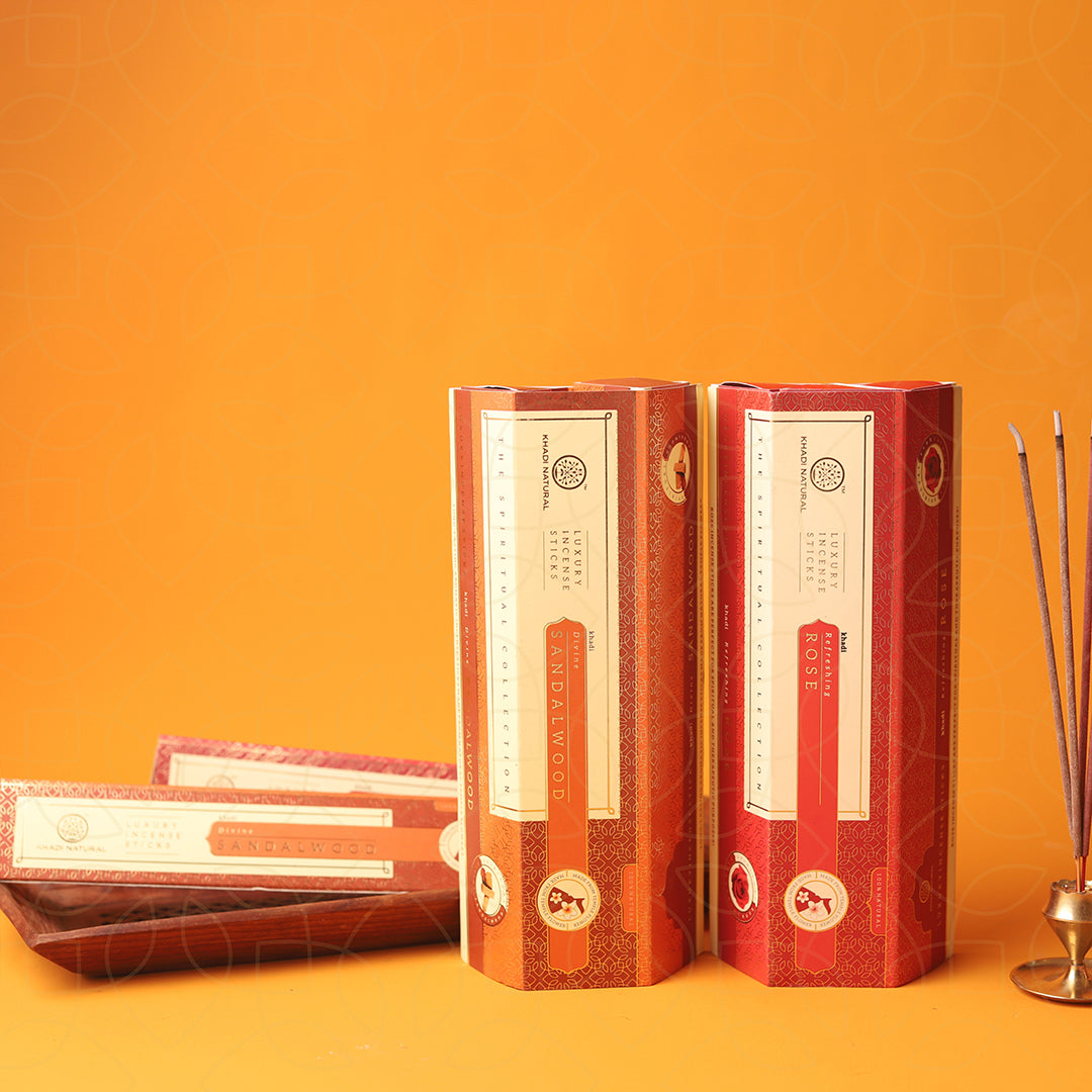 Incense Sticks Rose & Sandalwood Combo Pack of 6