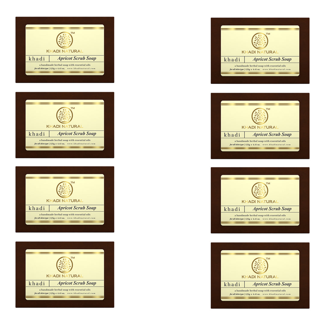 Apricot Scrub Soap Combo Pack Of 8 125gm Each