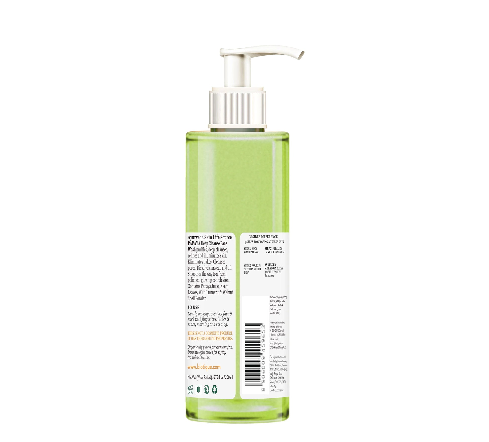 Papaya Deep Cleanse Face Wash