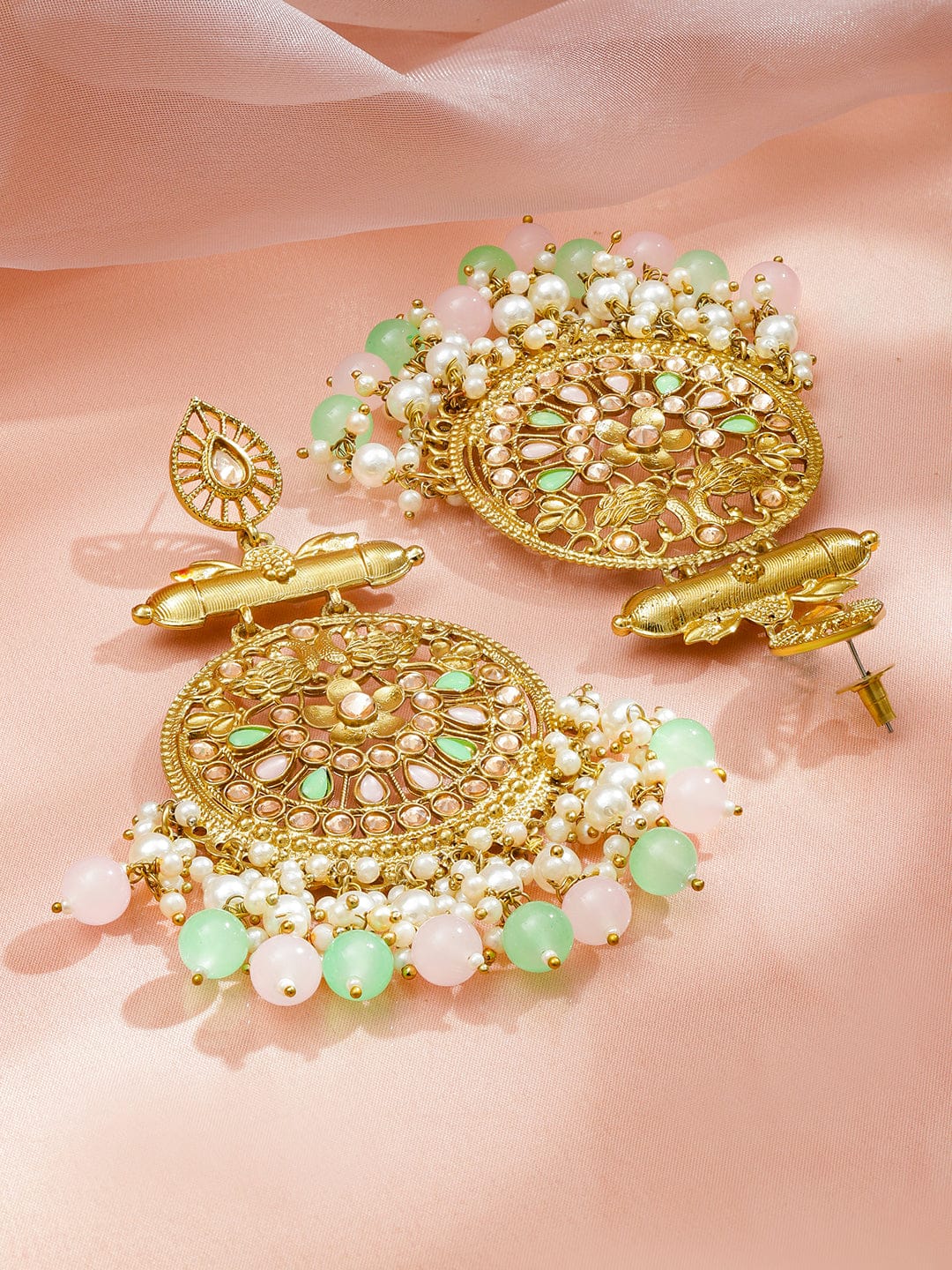Pastel Charm Pearls Chandbali フリーサイズ