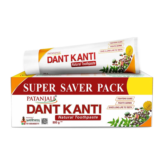 【Patanjali】 Dant Kanti Natural Toothpaste (100 g) 800g