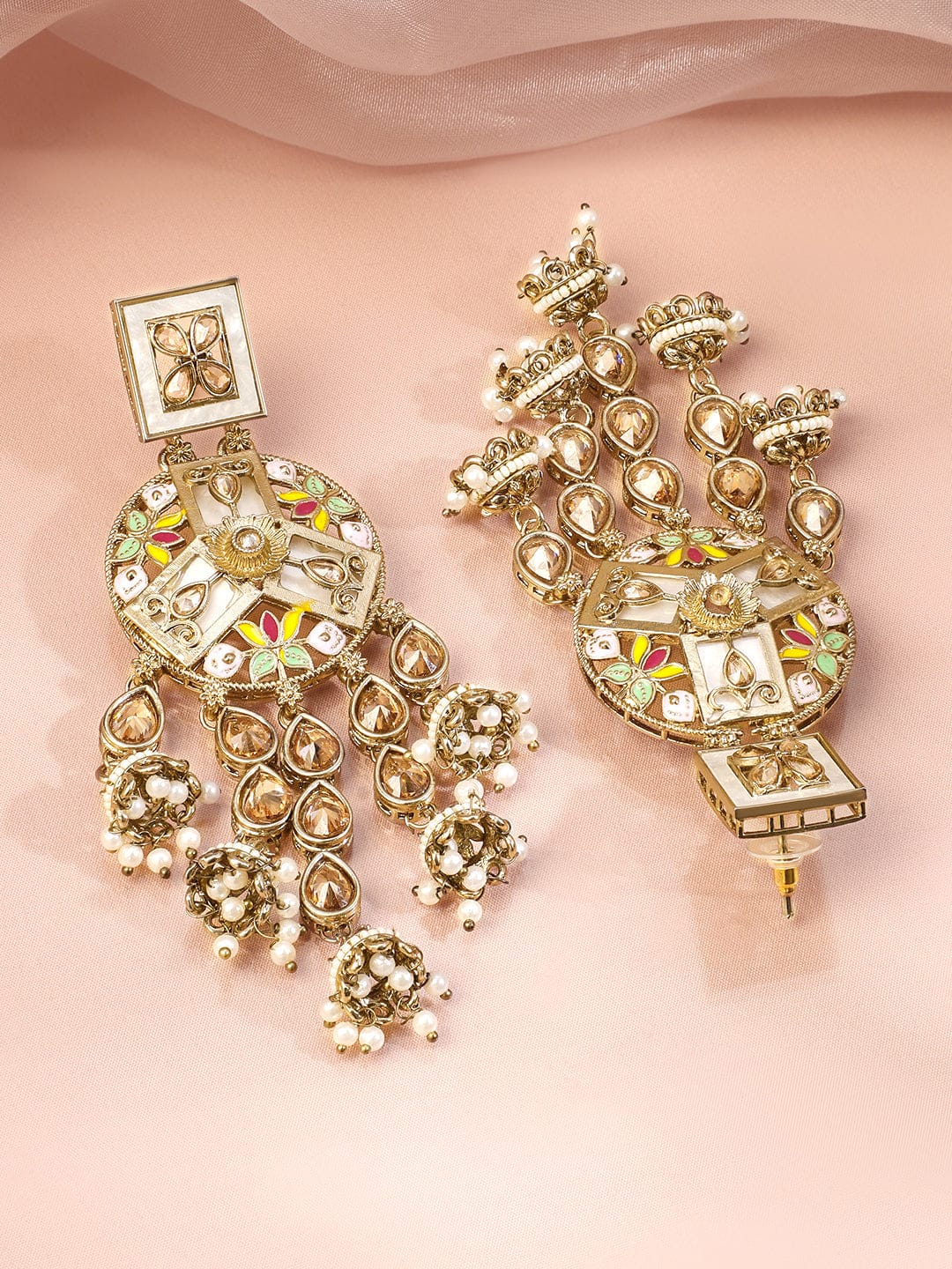 Pearl Grace Multicolour Jhumka フリーサイズ