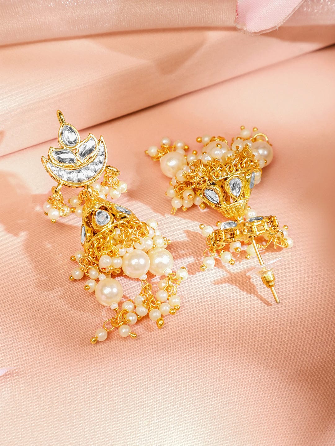 Pearls Fell in Love Kundan Necklace Set フリーサイズ