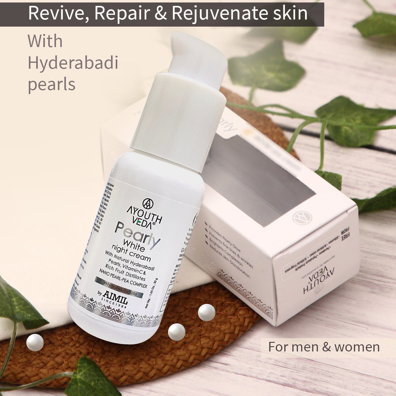 Pearly White Night Cream For Brightens Complexion - 30g 30g