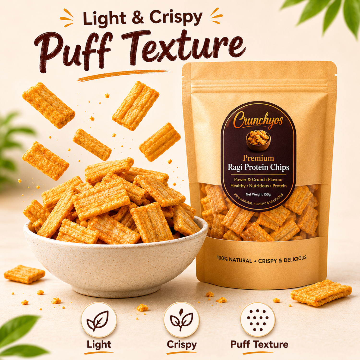 Ragi Protein Chips 150g