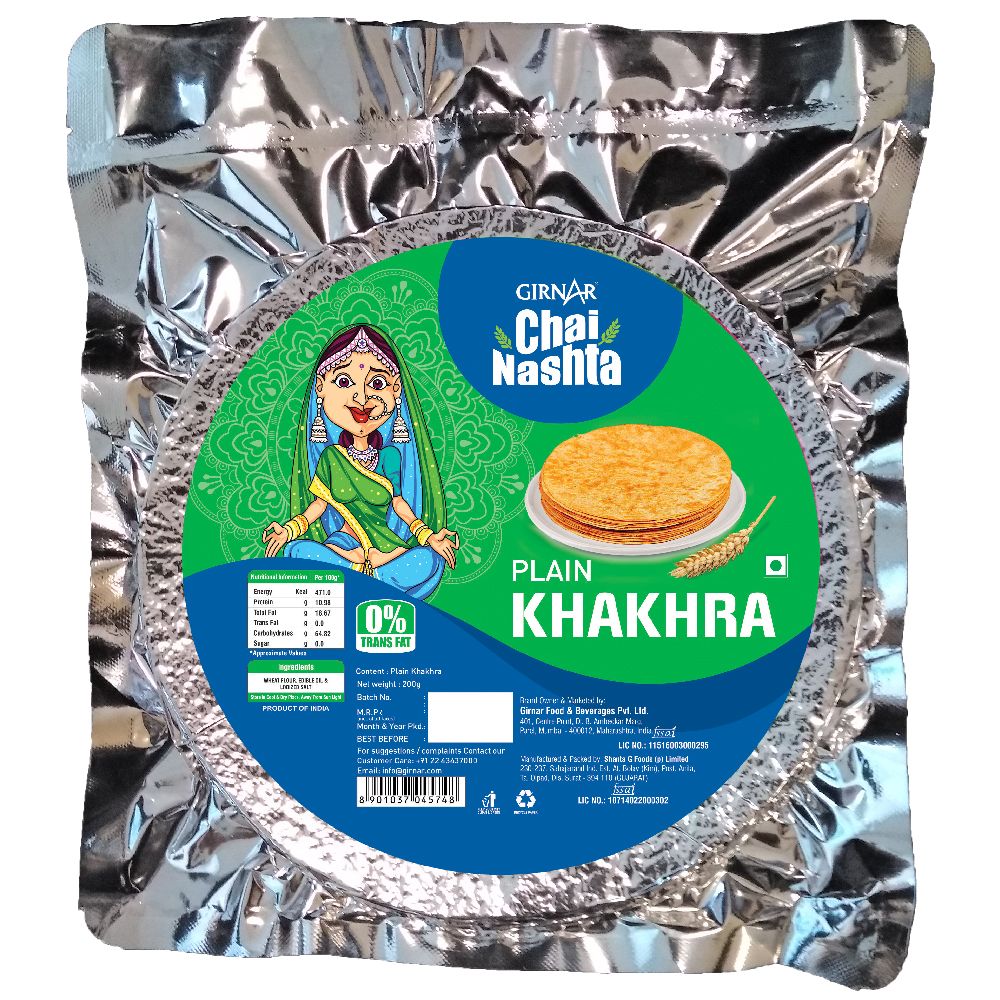 Chai Nashta - Plain Khakhra 200g