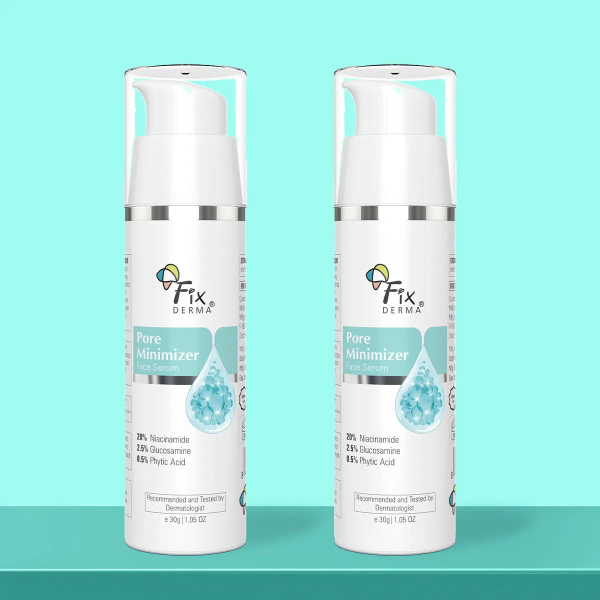 【Fixderma】 Pore Minimizer Face Serum 30g Pack of 2｜毛穴ケア フェイスセラム 2個セット｜30gx2