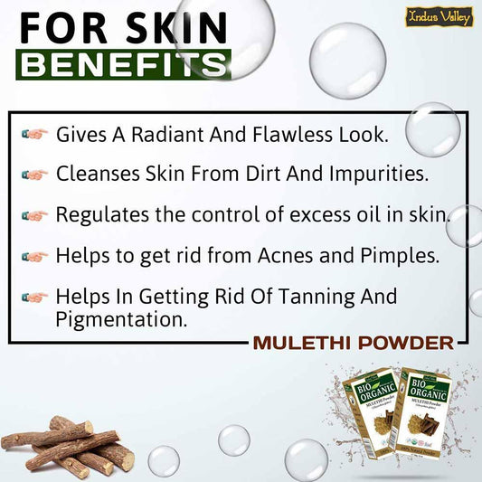 Bio-Organic Mulethi & Multani Mitti Powder Combo Pack (300g) 300g