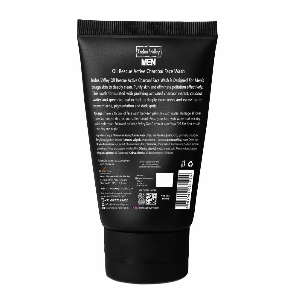 Men Oil Control Charcoal Face Wash - 100ml 100ml