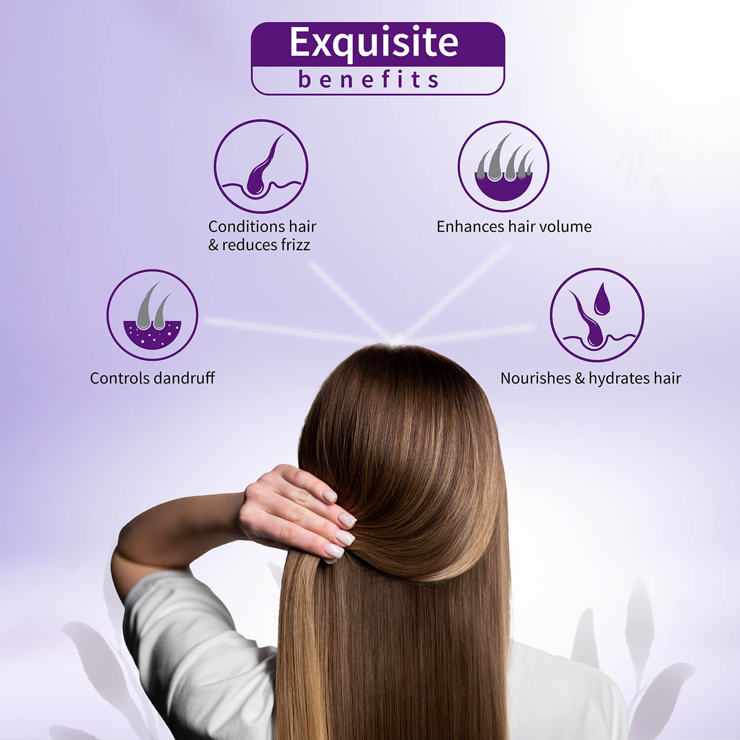Purple Rice Hair Conditioner with Rice Water & Kernel Protein | Repairs Damage, Controls Frizz & Enhances Volume | Enriched with Eggplant, Betel & Guava Leaves | For All Hair Types | 200ml 200ml