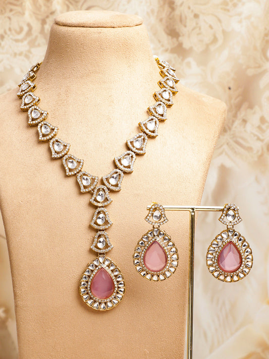 Royal Blush Pink Necklace Set フリーサイズ