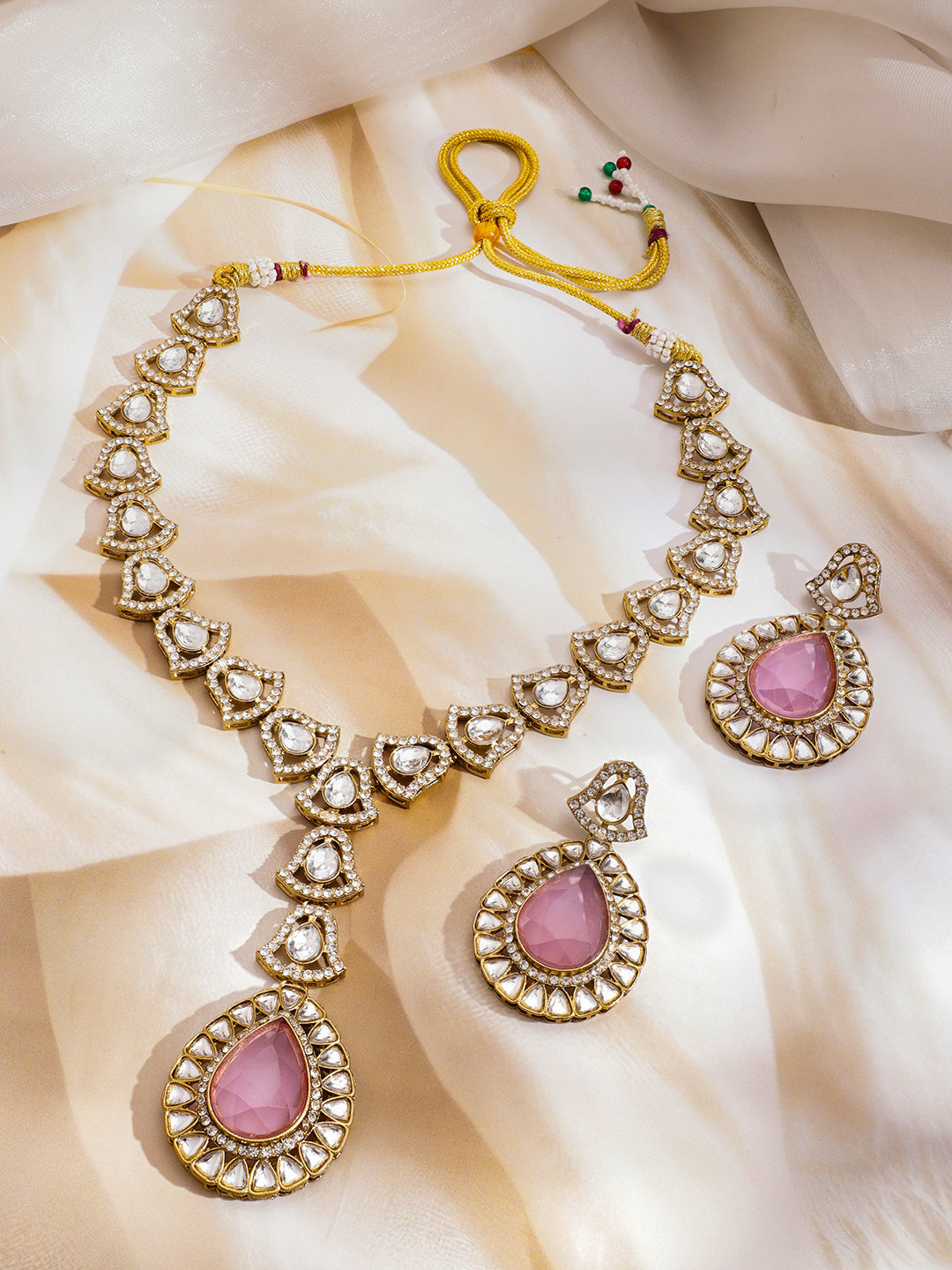Royal Blush Pink Necklace Set フリーサイズ