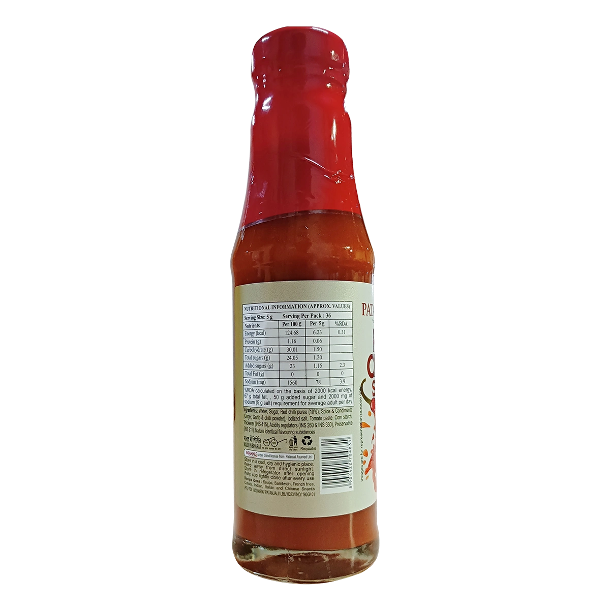 Patanjali Red Chilli Sauce (180 g)