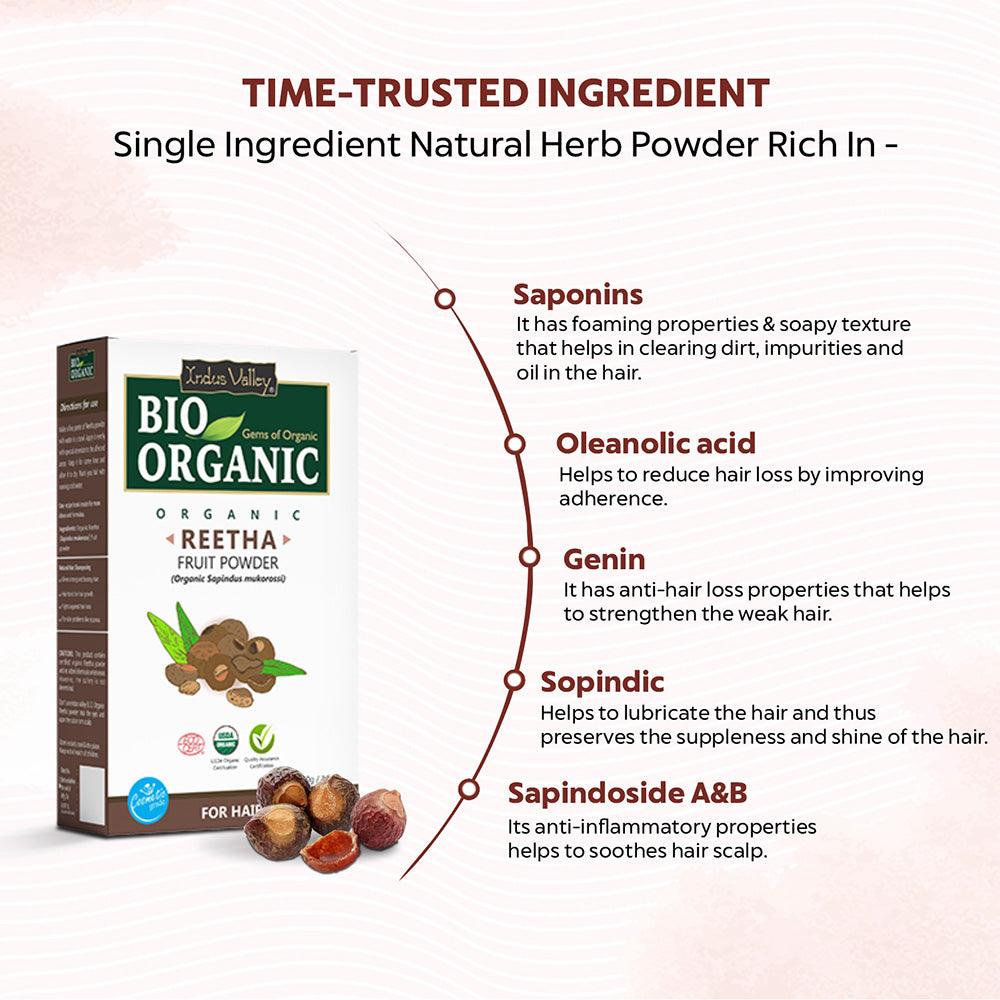 Bio Organic Reetha Fruit Powder 100g
