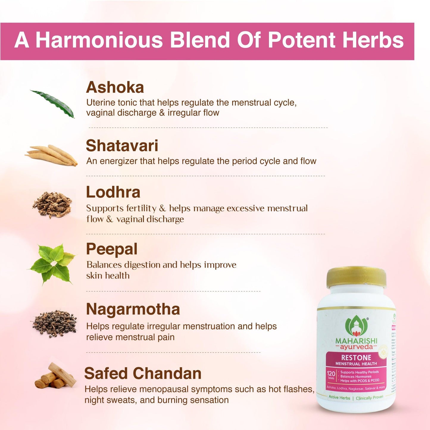 Restone -120 tab  For Menstrual Health