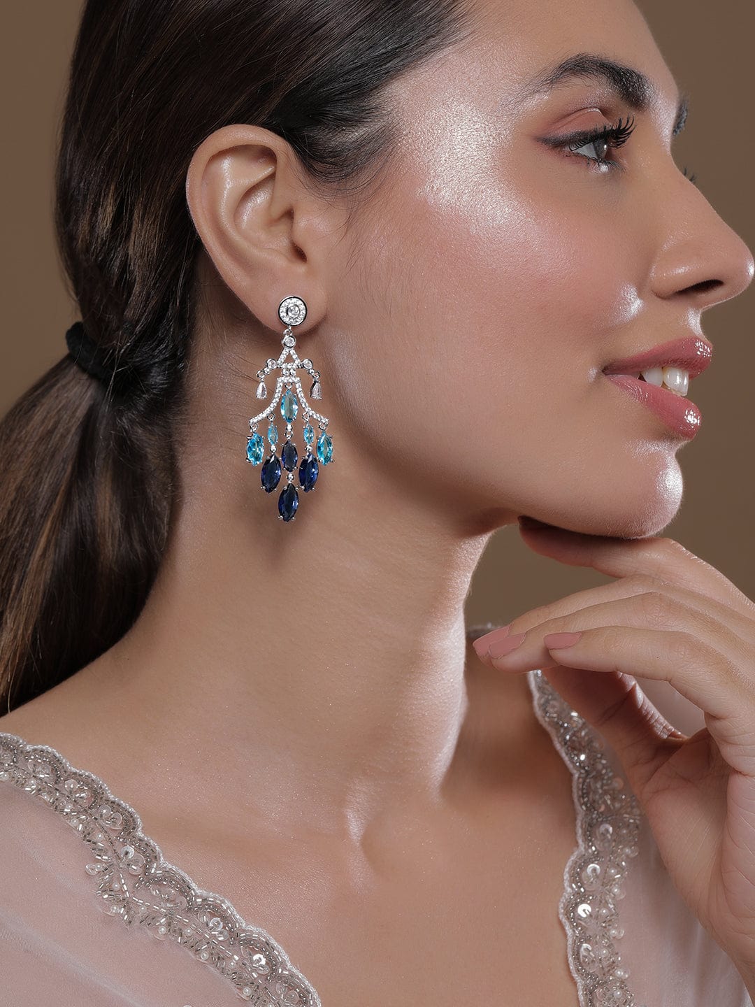 Earrings that Echo the Sea Silver