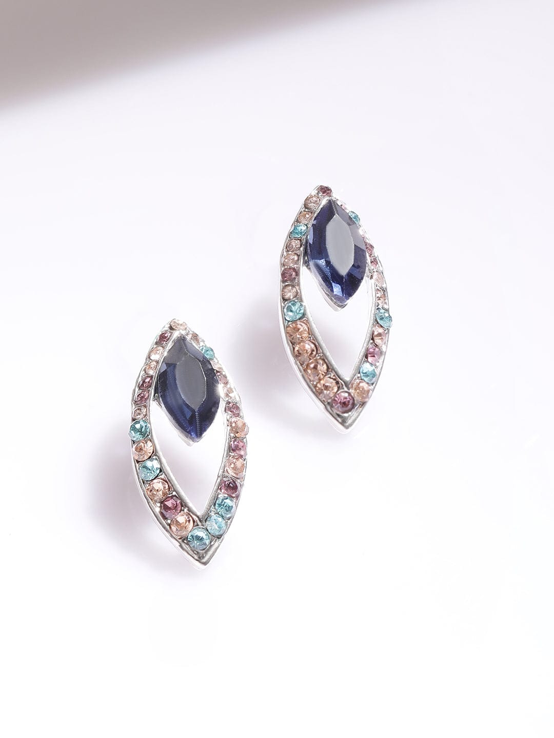 Multicolour Studded Necklace Set Multicolor