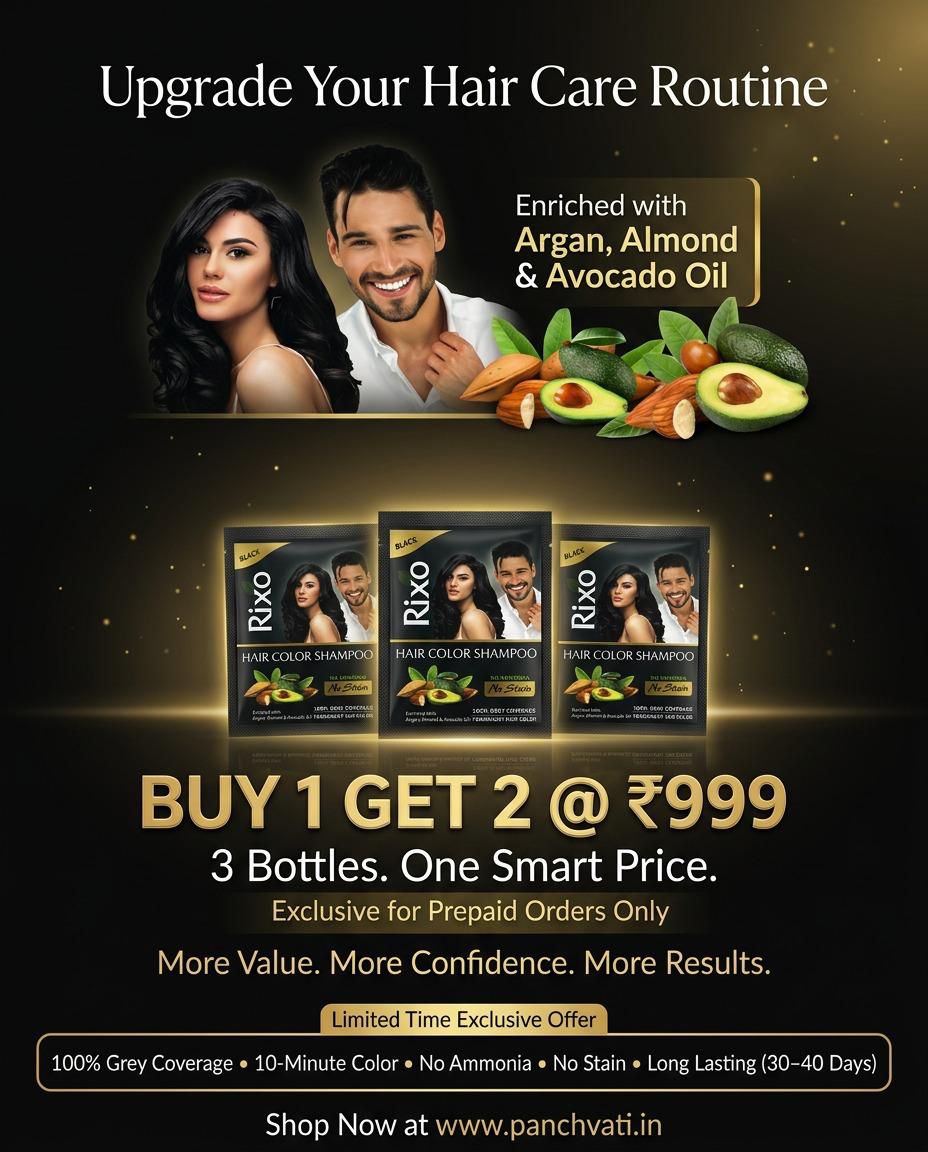 Rixo Black Hair Color Shampoo 25ml x 10 (250ml)