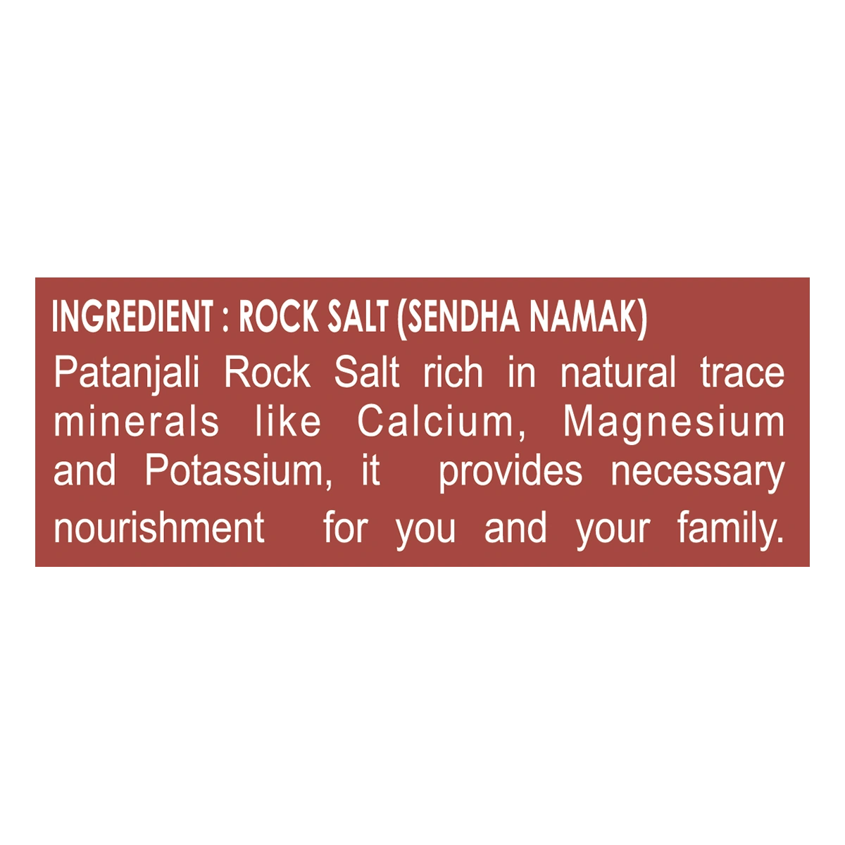 Patanjali Sendha Namak (Rock Salt) 200g