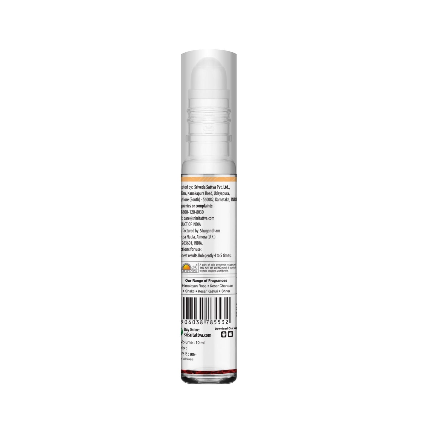 Roll On Perfume - Kesar Chandan, 10 ml 10ml
