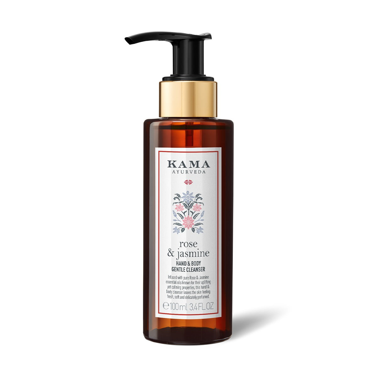 Kama Ayurveda Rose & Jasmine Moisturising Hand and Body Cleanser 100ml