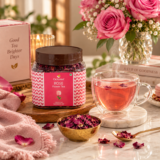 【Octavius】 Rose Flower  Herbal Infusion ( Loose Leaf )   - 50gms｜ローズ Flower Herbal インフュージョン ( ルースリーフ )｜50g