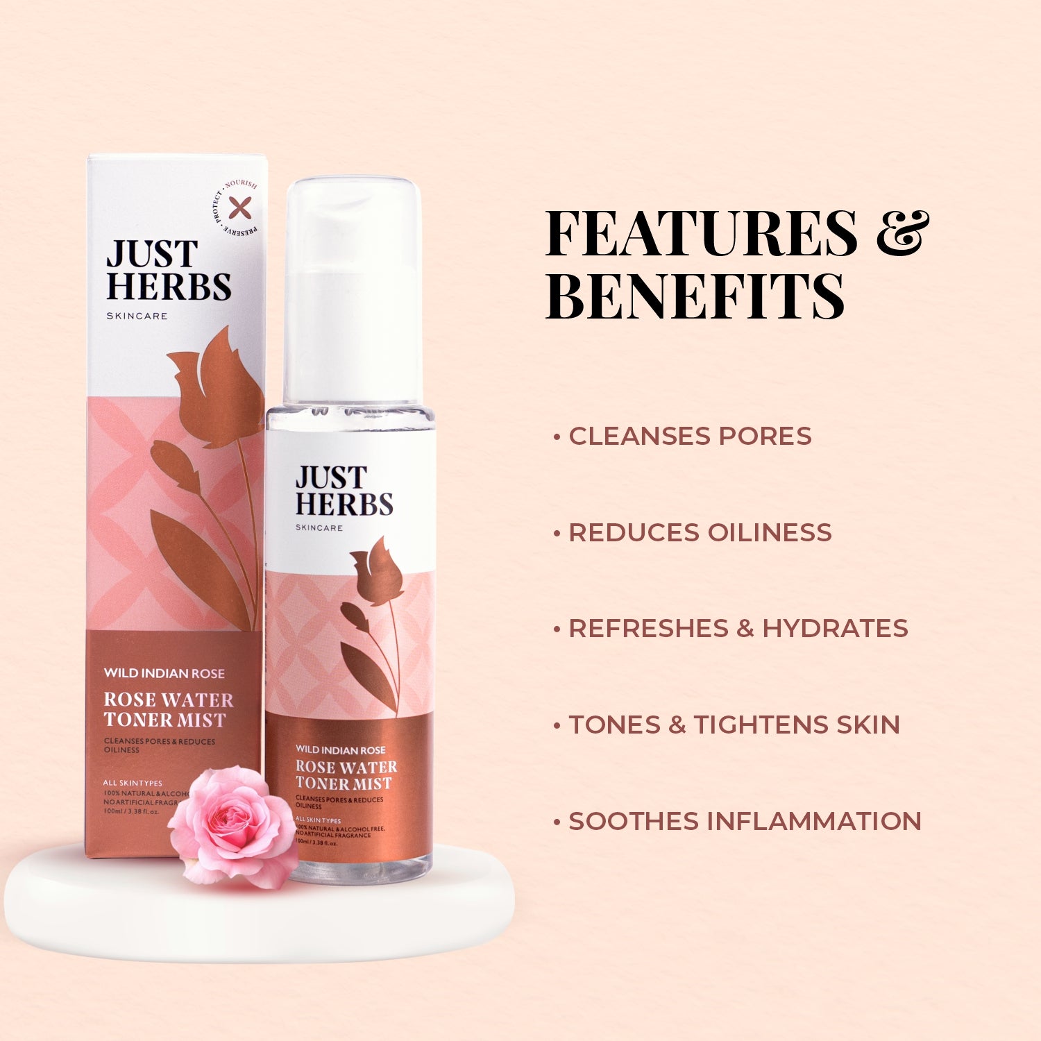 Rose Water Toner Mist 100ml