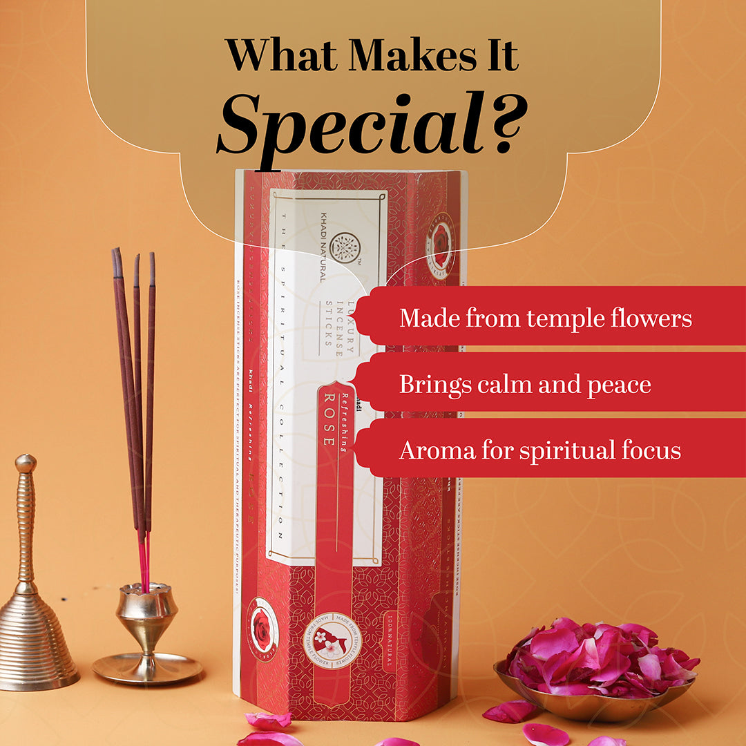 Incense Sticks Rose Combo (Pack of 3)