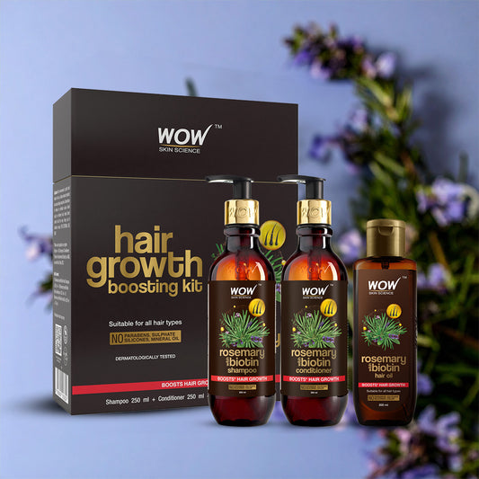 WOW Skin Science ローズマリー＆ビオチン ヘアケアキット 3点セット