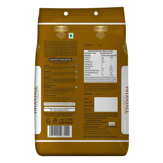 Patanjali Rozana Basmati Rice 5000g