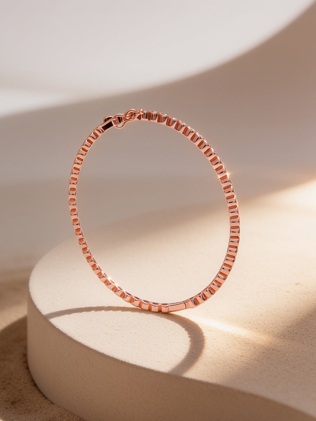 925 Fine Silver Gold Plated Chain Link Bracelet フリーサイズ