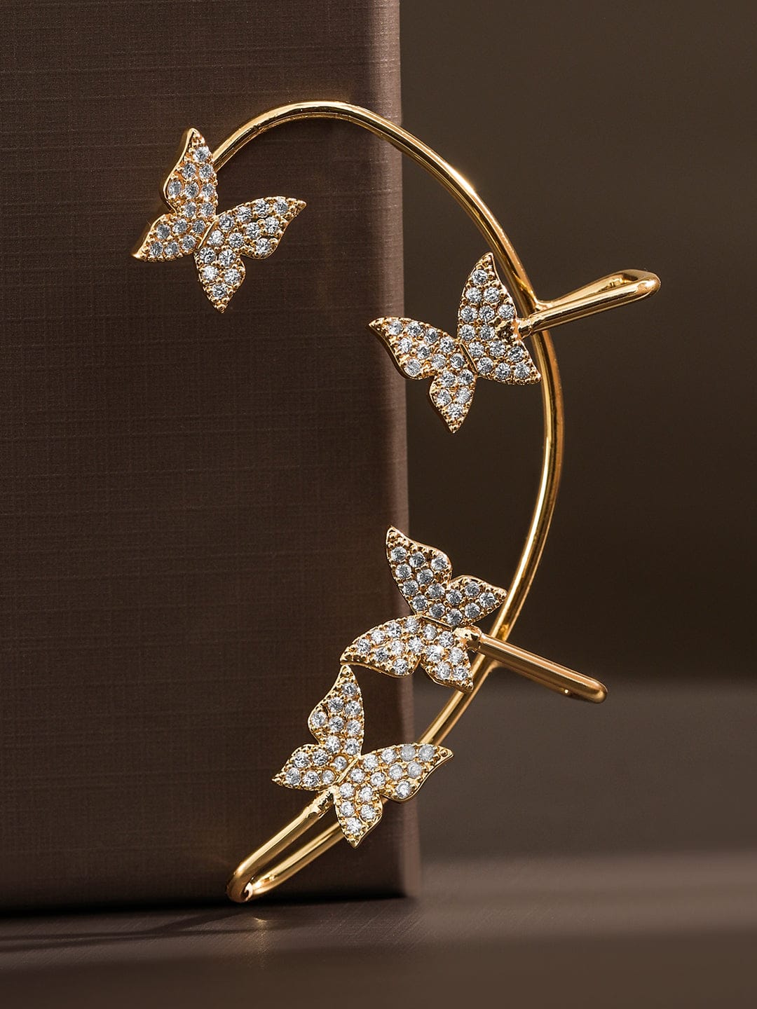 Glamour Glow Butterfly Ear Cuff Gold