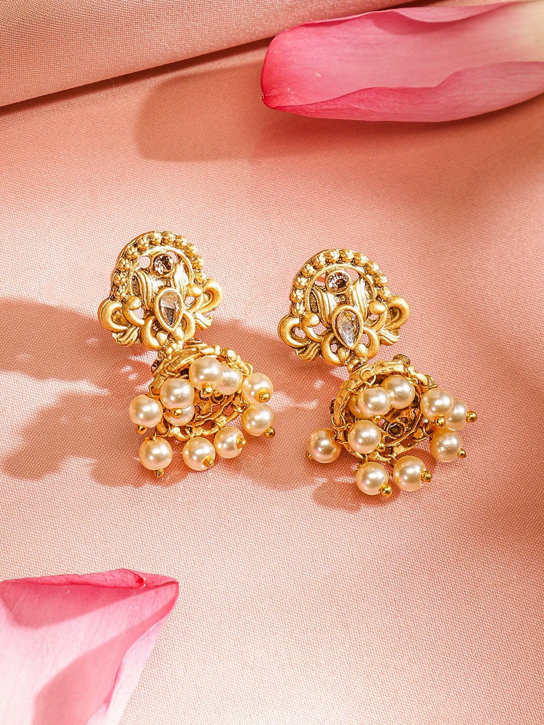 Enchanting Gold Plated Pendant Set Gold