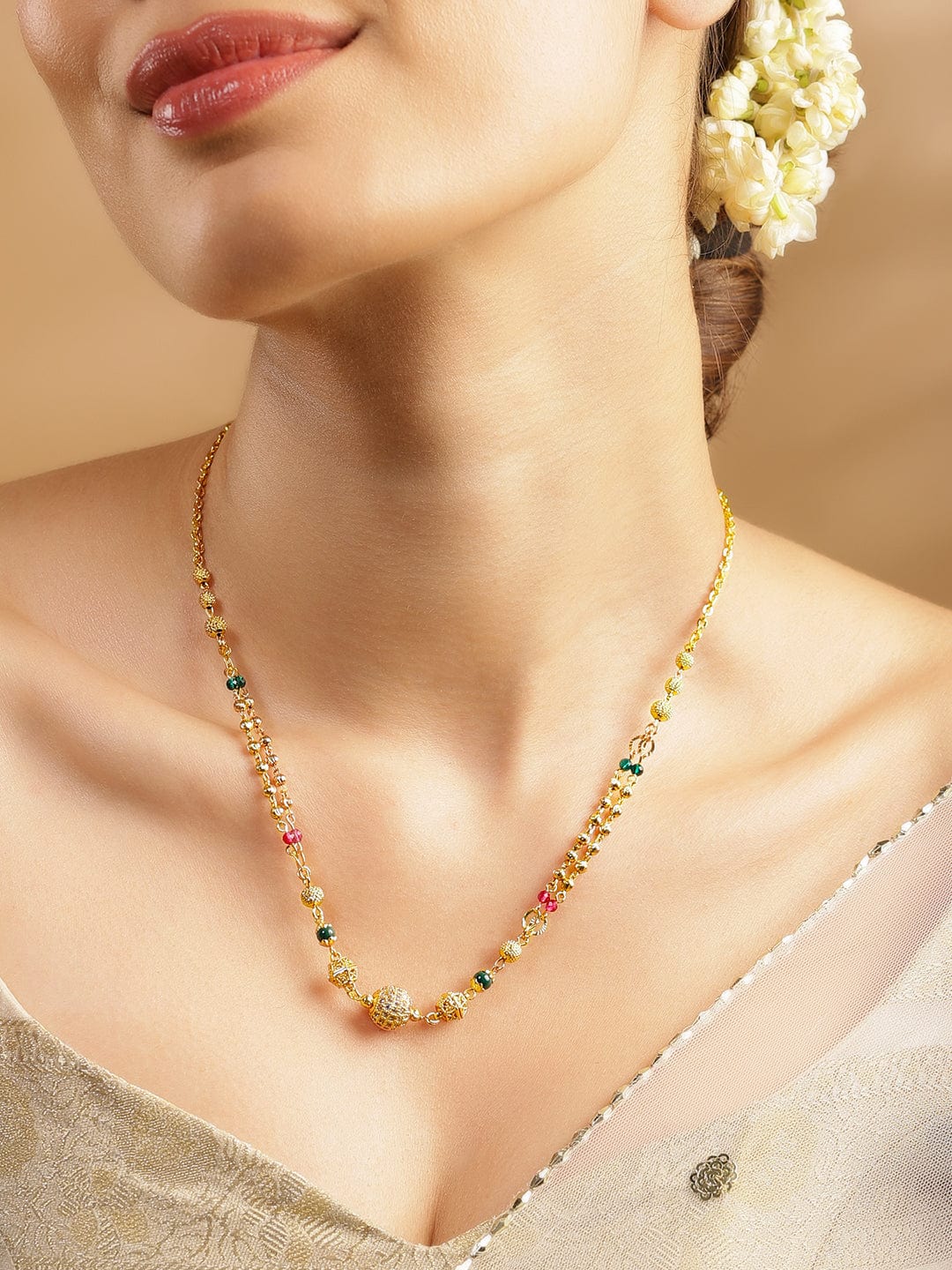Stunning Gold Plated Necklace Chain Gold