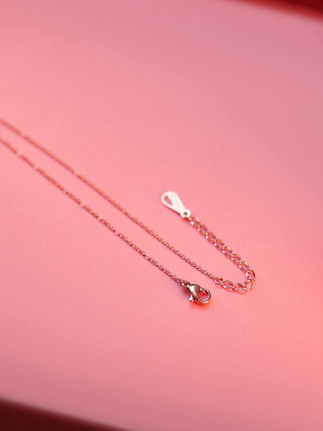 Love Pendant Necklace In Rose Gold Gold