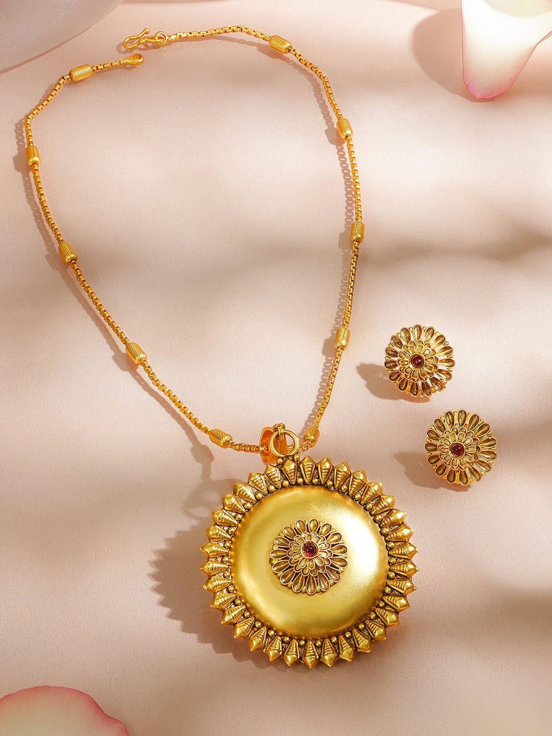 Golden Bloom Grace Pendant Set フリーサイズ