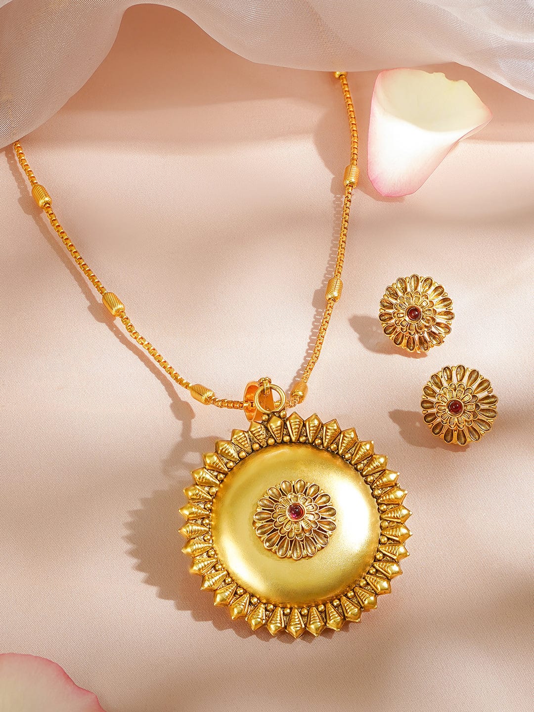 Golden Bloom Grace Pendant Set フリーサイズ