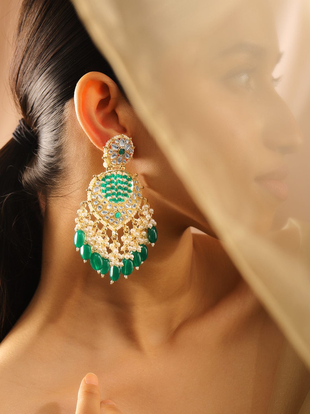 Charmed by Green & Glow Danglers Green