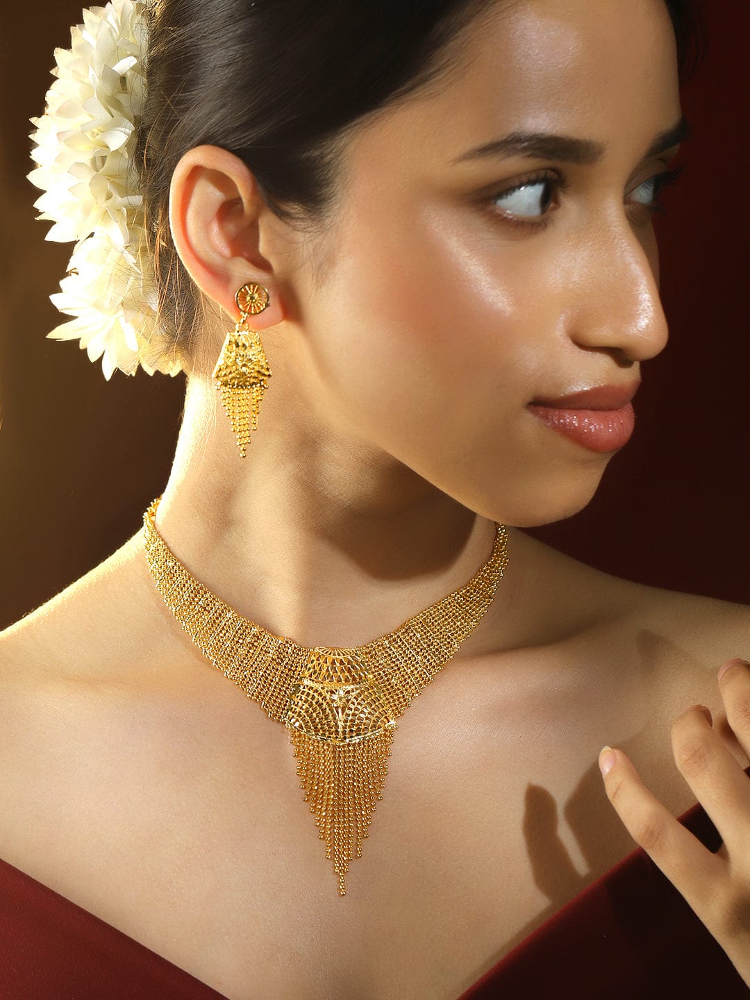 Sunrise Gold Necklace Set フリーサイズ