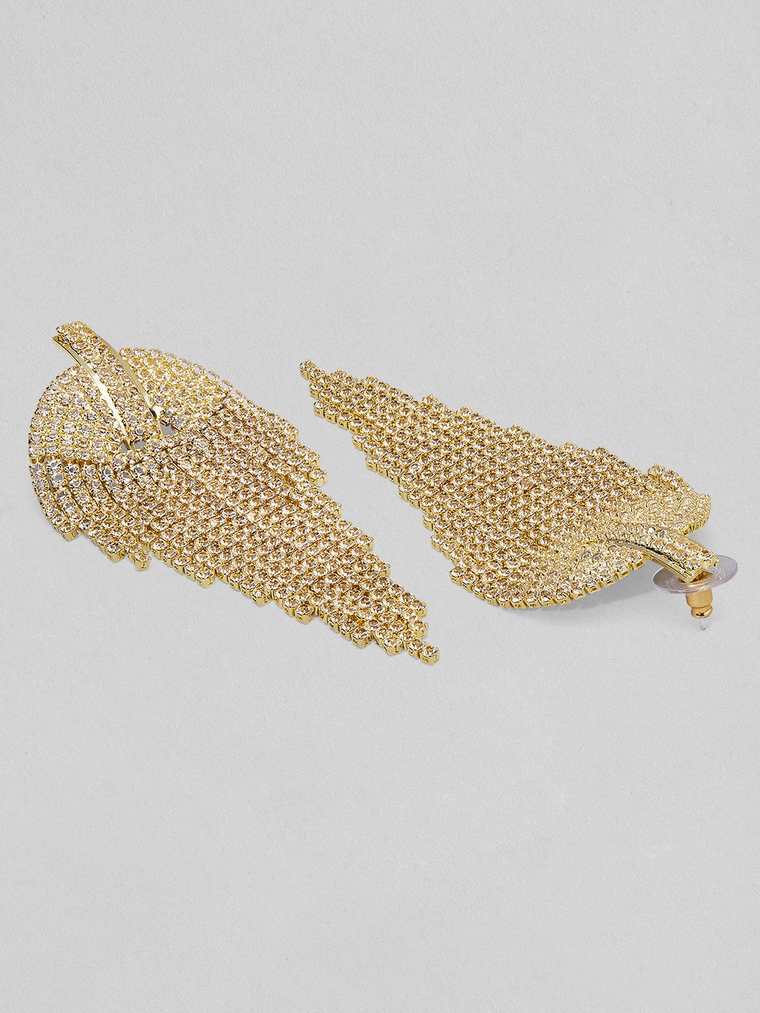Golf Toned Tassel Dangler Earrings Gold