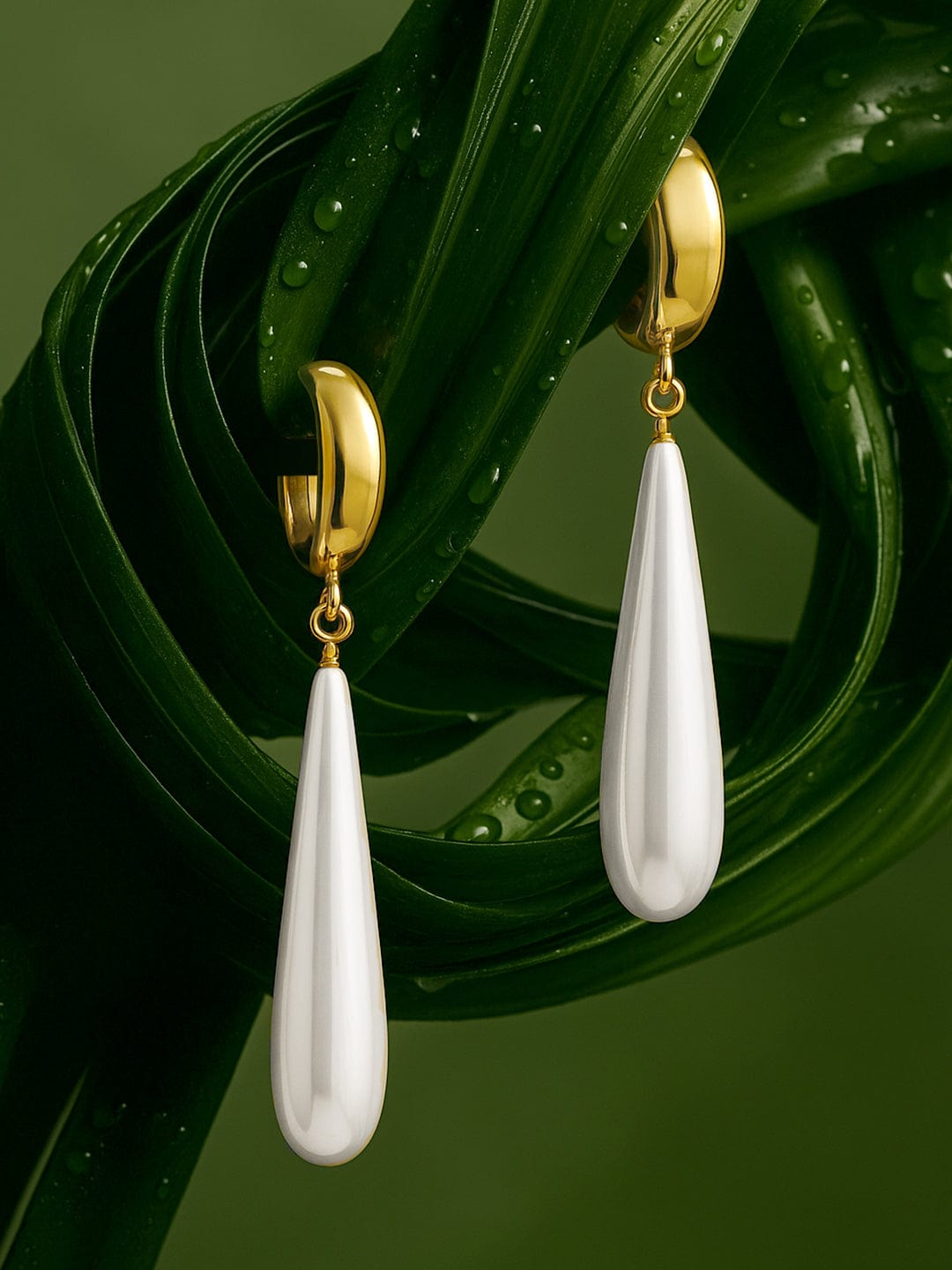 【Rubans】 Pearl Dewdrop Earrings｜パール デュードロップ イヤリング