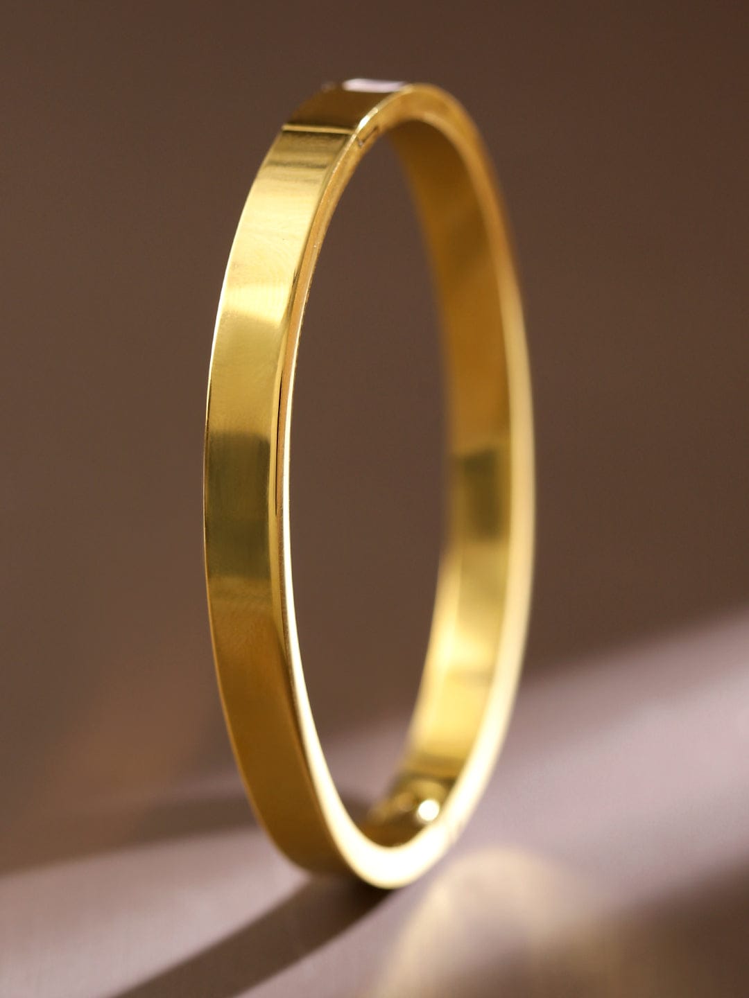 Rubans 18K Gold Plated Stainless Steel Tarnish-Free Waterproof White Marble Stone Bracelet Gold